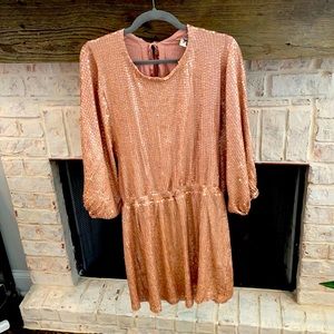 Show me your mumu pink sequin dress size medium